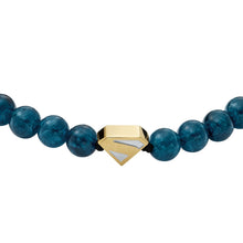 Carica l'immagine nel visualizzatore di Gallery, Superman x Fossil in edizione limitata con scudo a S + Bracciale a perline Superman x Fossil blu navy e acciaio