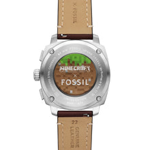 Carica l'immagine nel visualizzatore di Gallery, Cronografo Minecraft x Fossil Grass Block in edizione limitata 1825 pz mondo