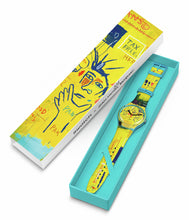Carica l'immagine nel visualizzatore di Gallery, SWATCH ART JOURNEY 2023 HOLLYWOOD AFRICANS BY JM BASQUIAT SUOZ354