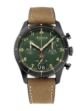 Carica l'immagine nel visualizzatore di Gallery, STARTIMER Pilot Quartz Chronograph Big Date AL-372GR4FBS26