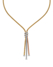Carica l'immagine nel visualizzatore di Gallery, Collezione Prima Collana a cravattino con diamanti
