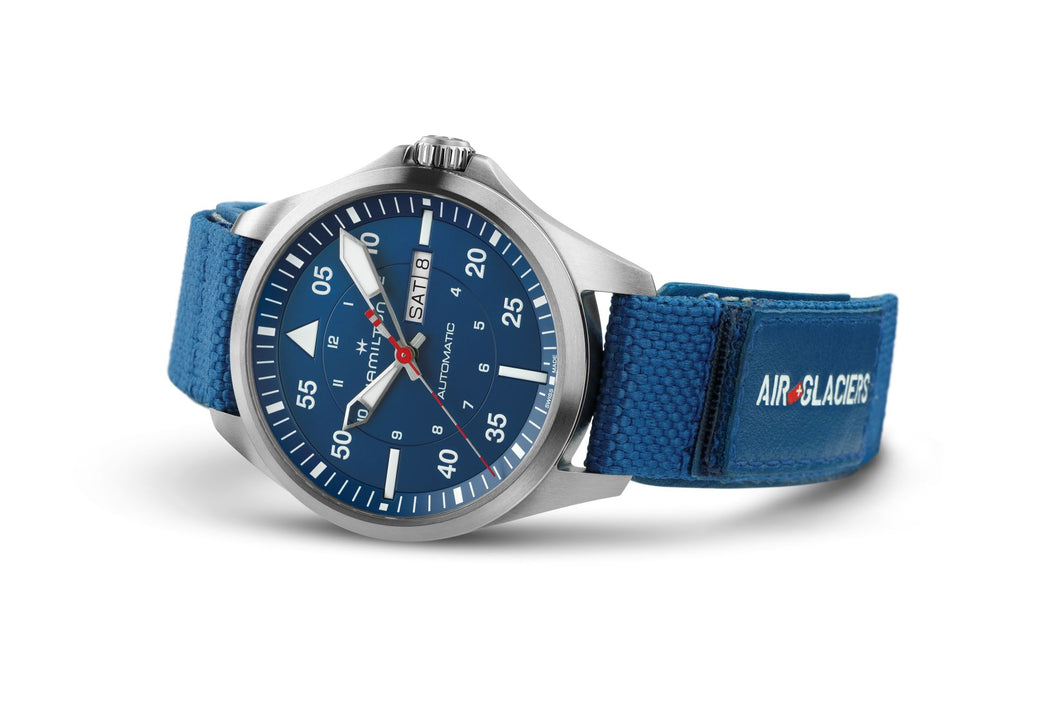 KHAKI AVIATION PILOT DAY DATE AUTO - AIR-GLACIERS EDITION H64655941