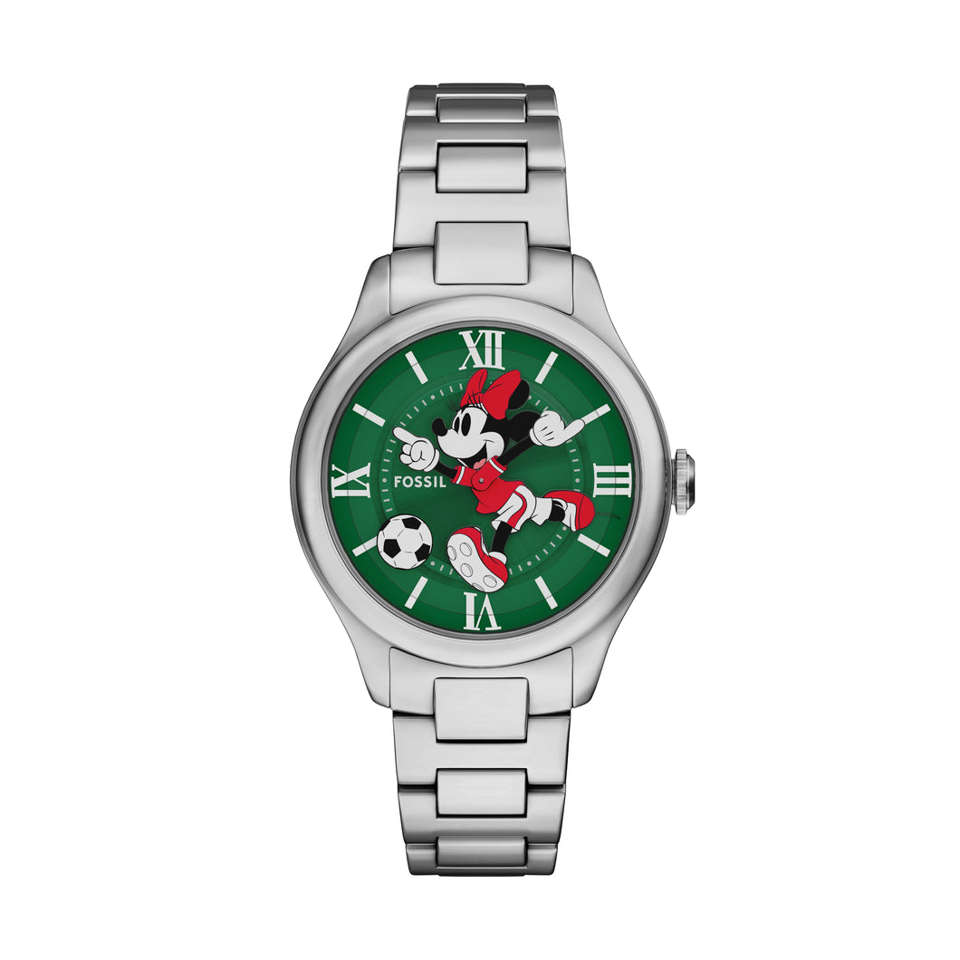 Orologio Disney x Fossil Minnie Mouse Soccer in edizione limitata