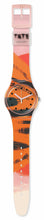 Load image into Gallery viewer, SWATCH X TATE GALLERY BARNS-GRAHAM&#39;S ORANGE AND RED ON PINK
