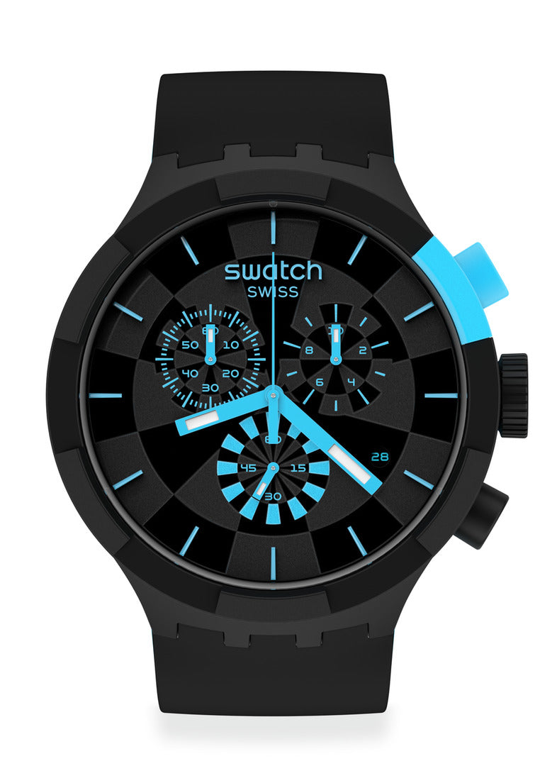 SWATCH BIG BOLD CHRONO CHECKPOINT BLUE  SB02B401