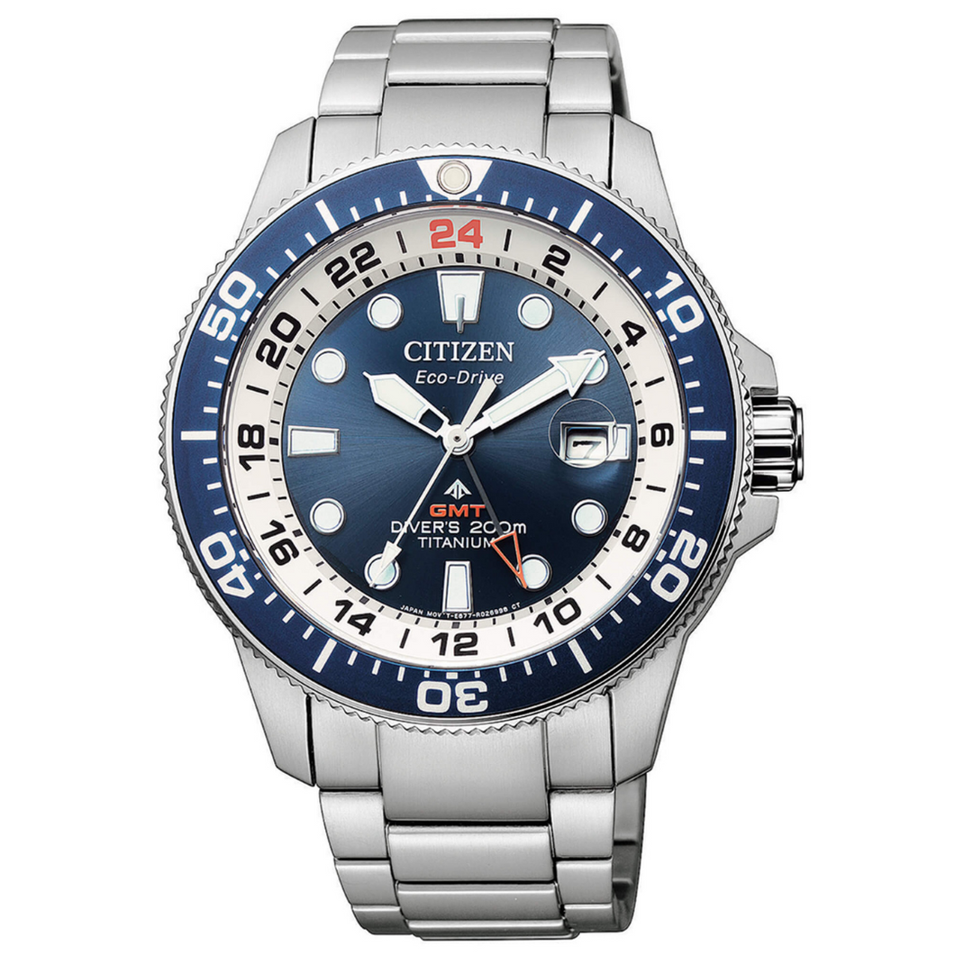 Diver's Eco Drive GMT Super Titanio